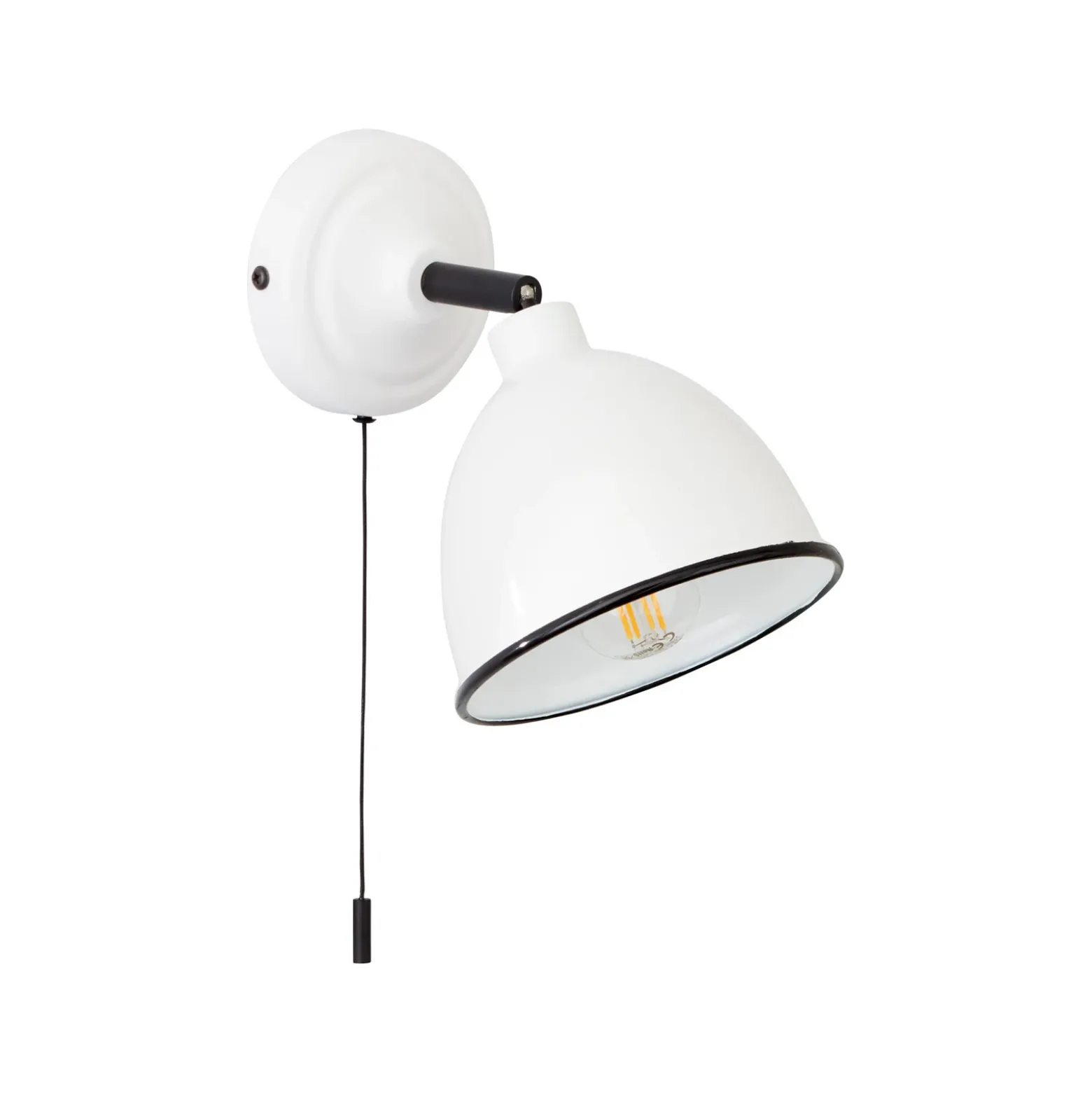 Aplique de pared Telio, blanco, ancho 12,5 cm, metal