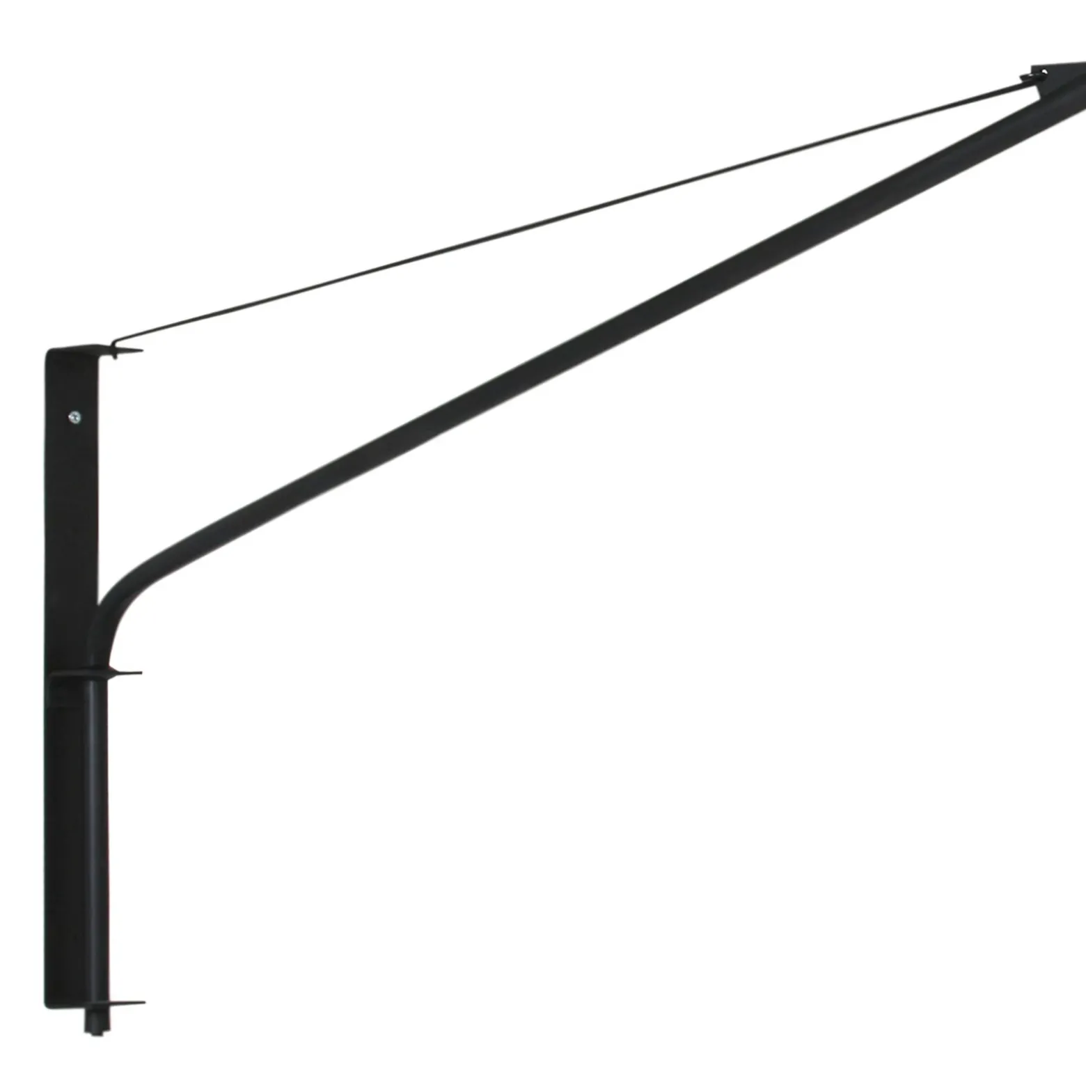 Aplique de pared textil Elegant Classy negro/barro