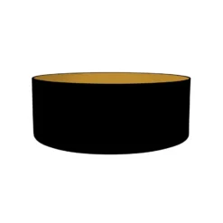 Aplique de pared textil Elegant Classy negro/dorado