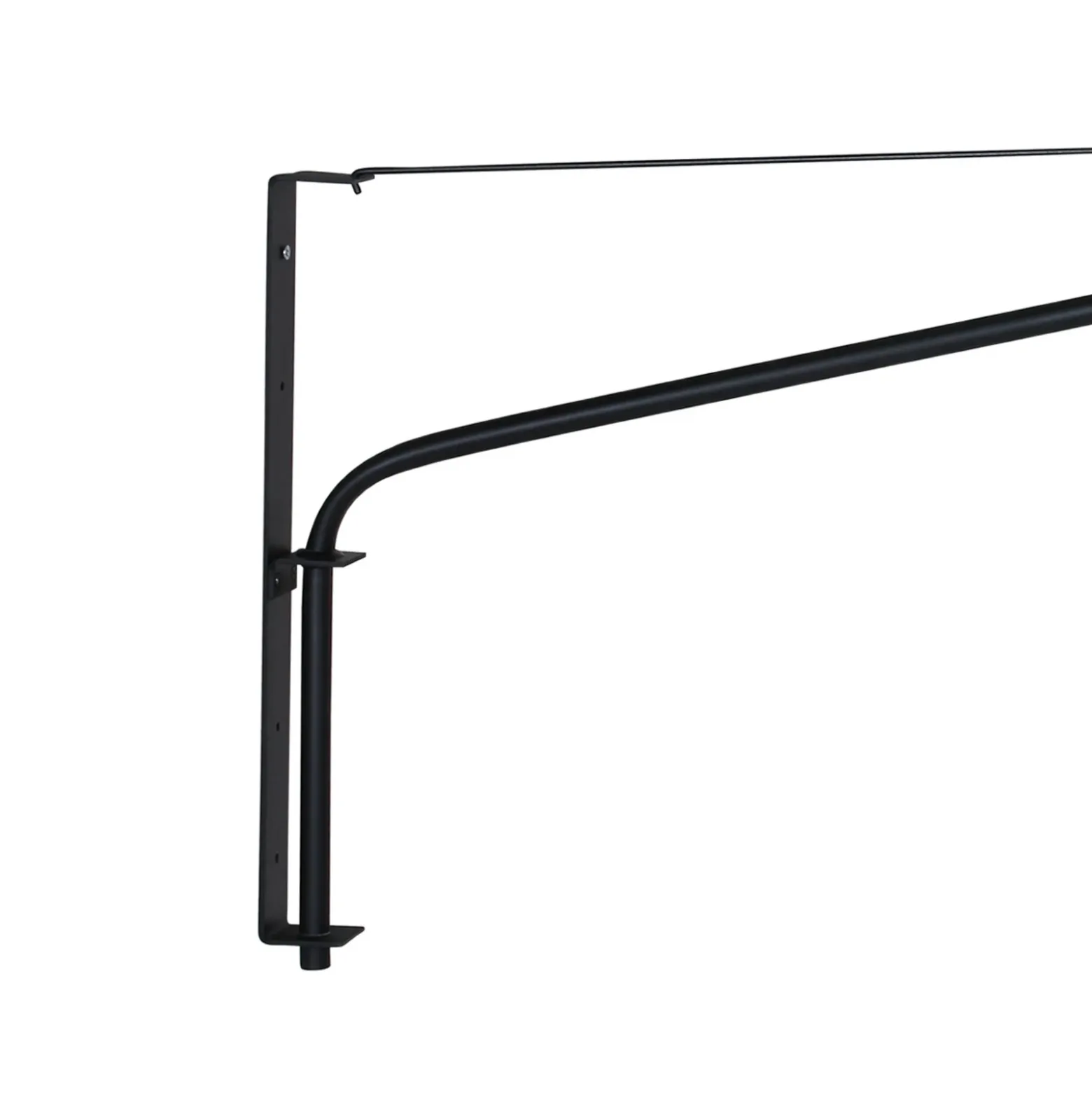 Aplique de pared textil Elegant Classy negro/dorado