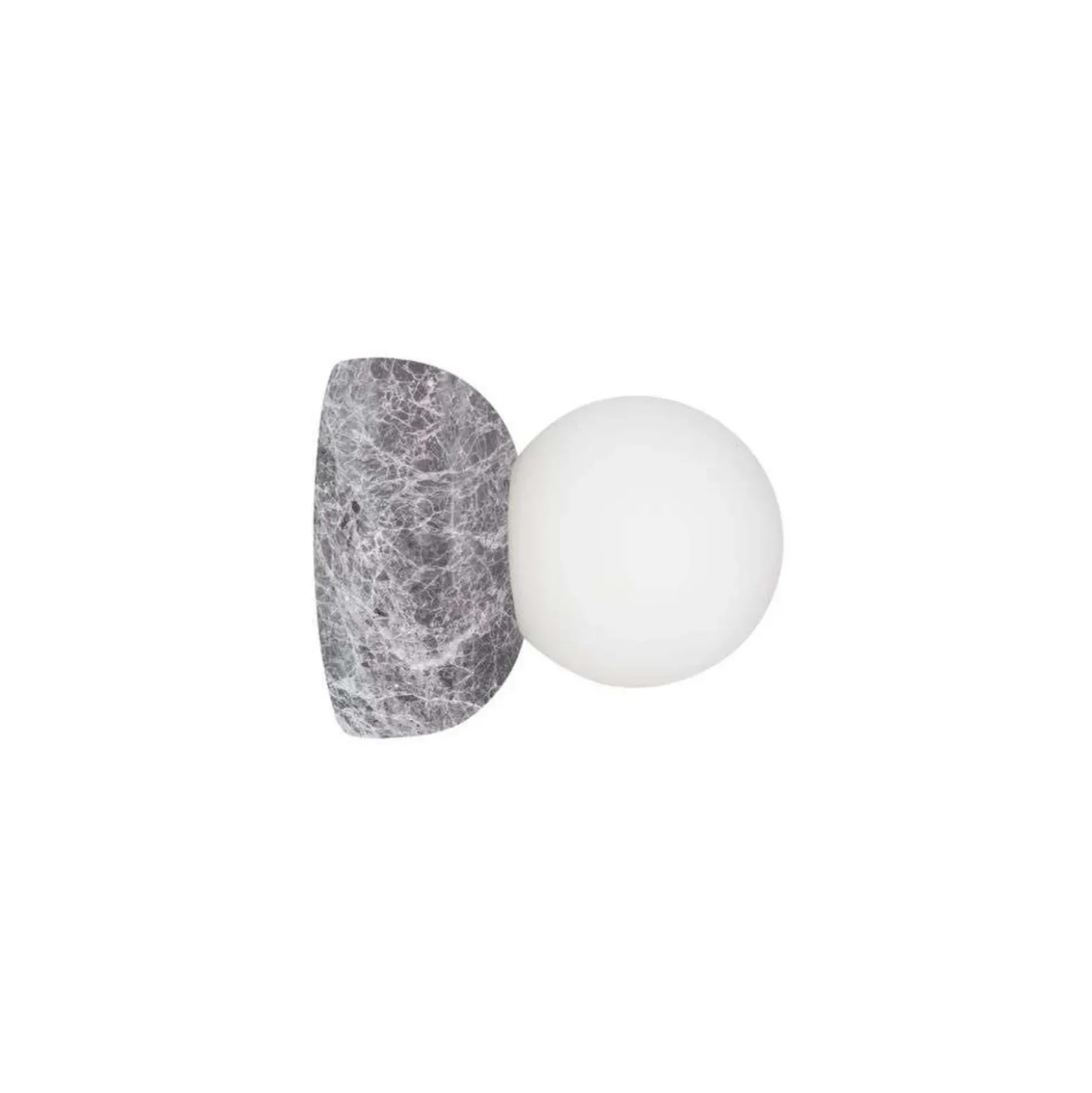 Aplique de pared Torrano de Globen Lighting, gris, Ø 13 cm, IP44