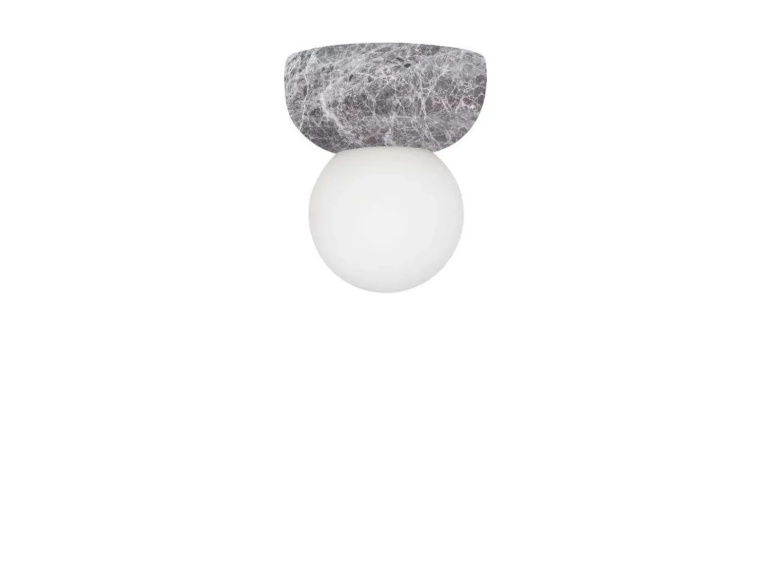 Aplique de pared Torrano de Globen Lighting, gris, Ø 13 cm, IP44