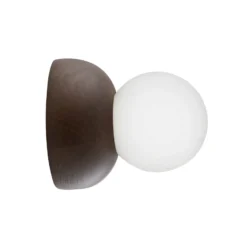 Aplique de pared Torrano de Globen Lighting, marrón, Ø 13 cm, IP44