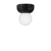 Aplique de pared Torrano de Globen Lighting, negro, Ø 13 cm, IP44