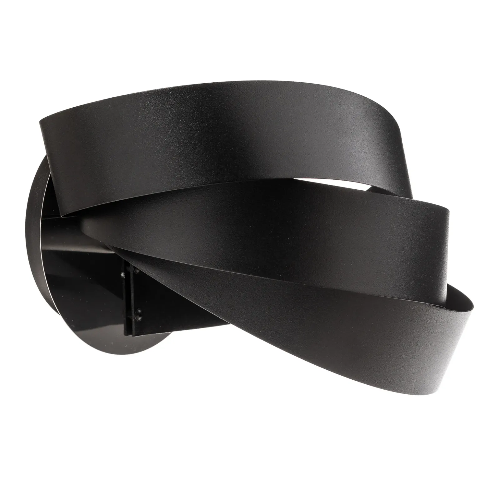 Aplique de pared Vento, negro, E14, metal, 14 cm de altura