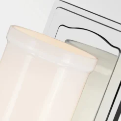 Aplique de pared Vetivene, cromado, altura 31 cm, metal, IP44, G9-LED
