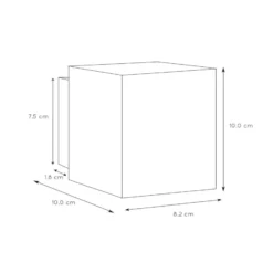 Aplique de pared Xera, blanco, 10 cm, up/downlight, aluminio