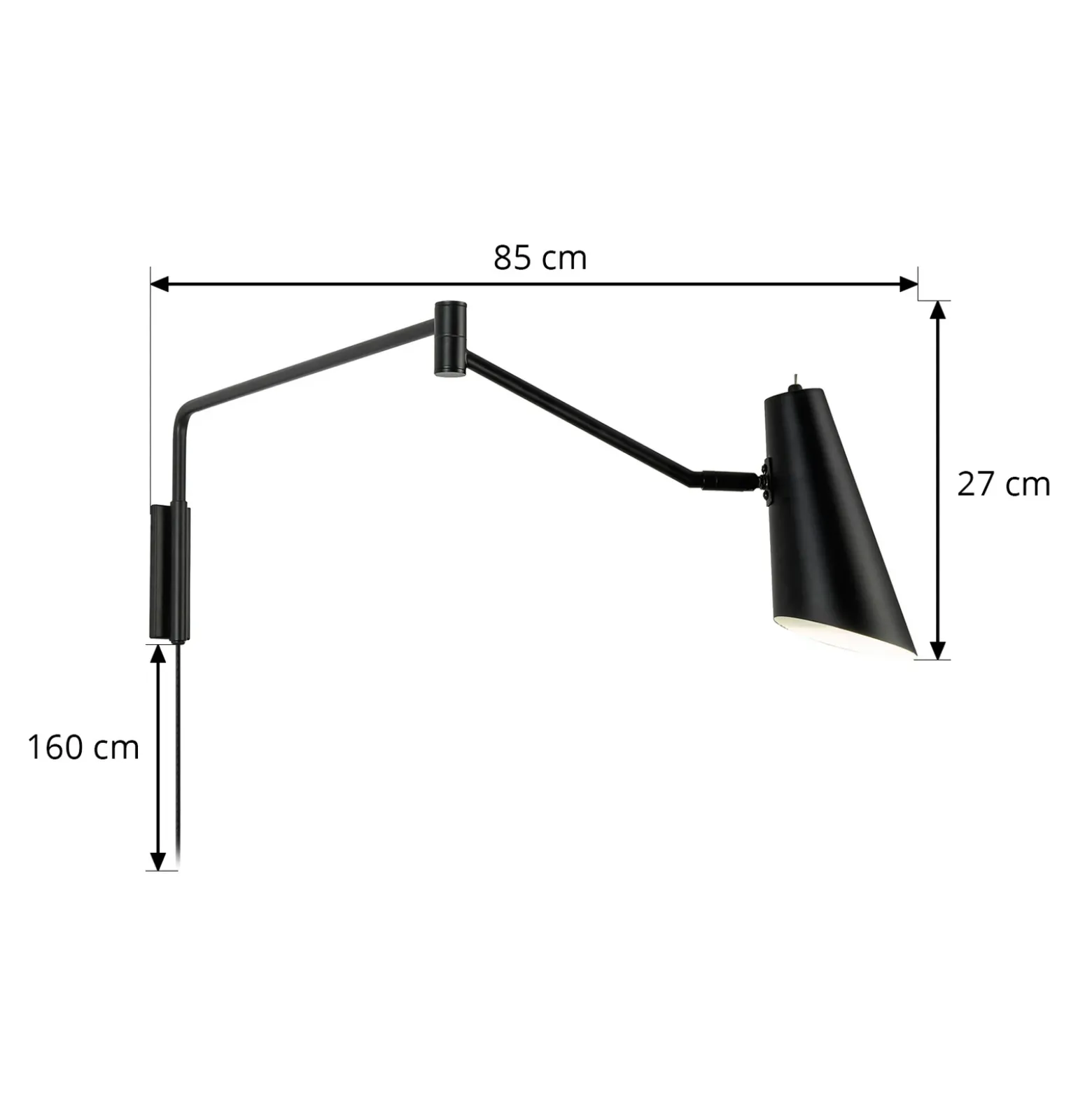 Aplique Dyberg Larsen Noa con articulación, negro