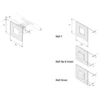 Aplique empotrable de pared LED 1.8W