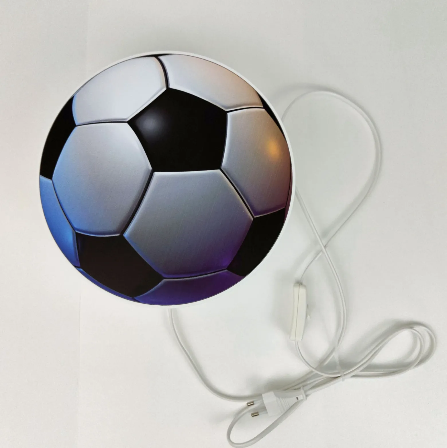 Aplique Fútbol con interruptor y enchufe