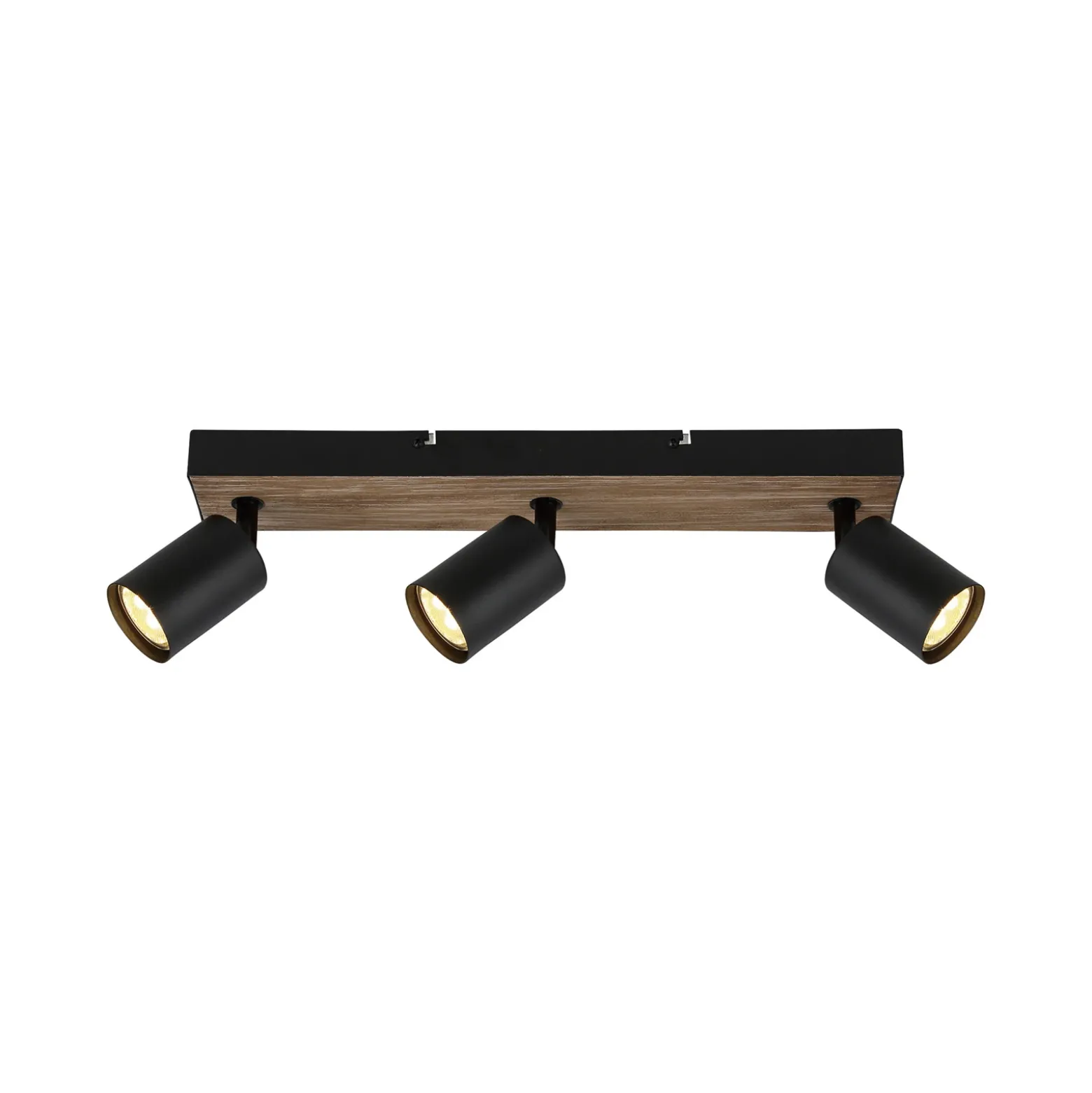 Aplique Jello Wood, negro/madera, 3 luces