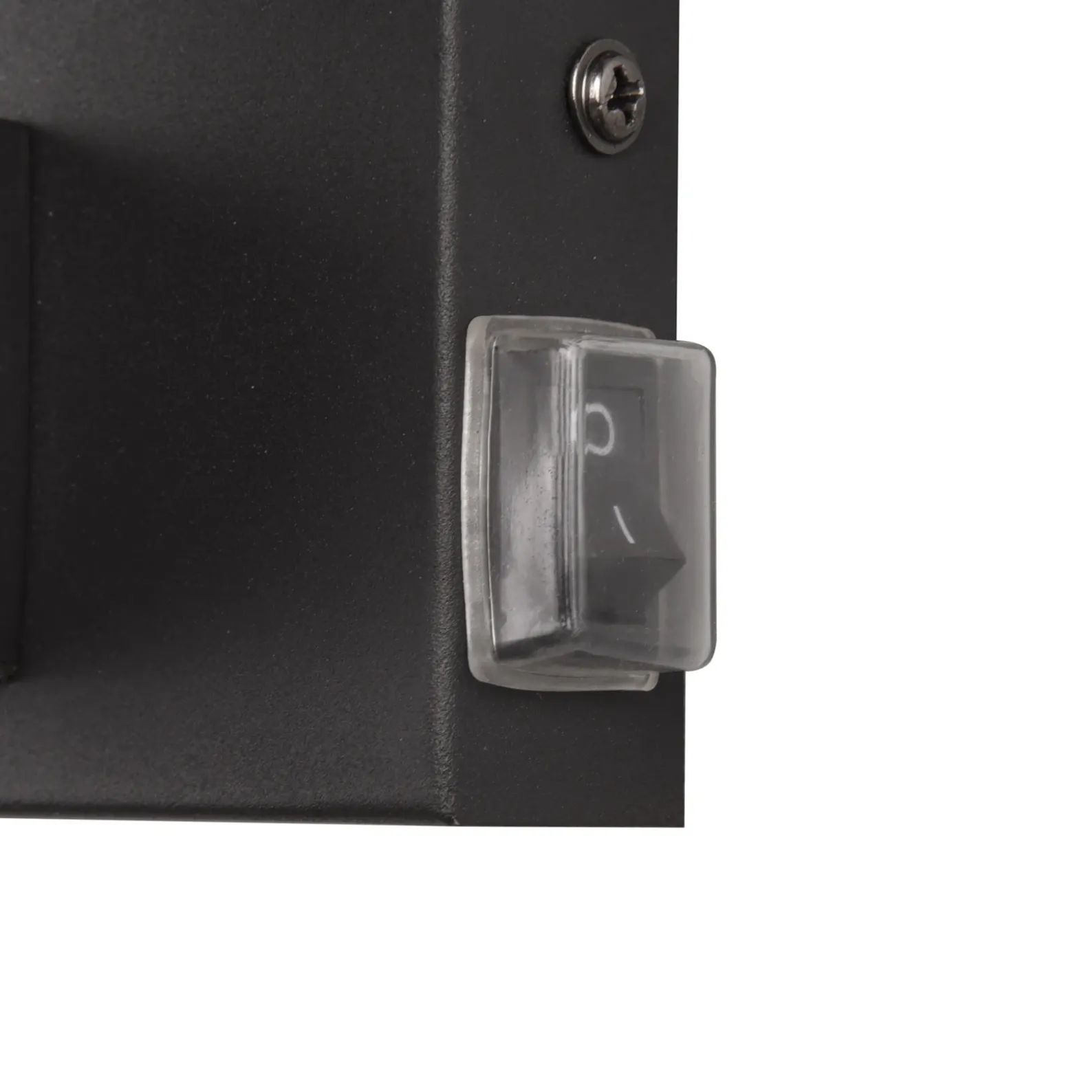 Aplique Kula de el baño pantalla vidrio IP44 negro