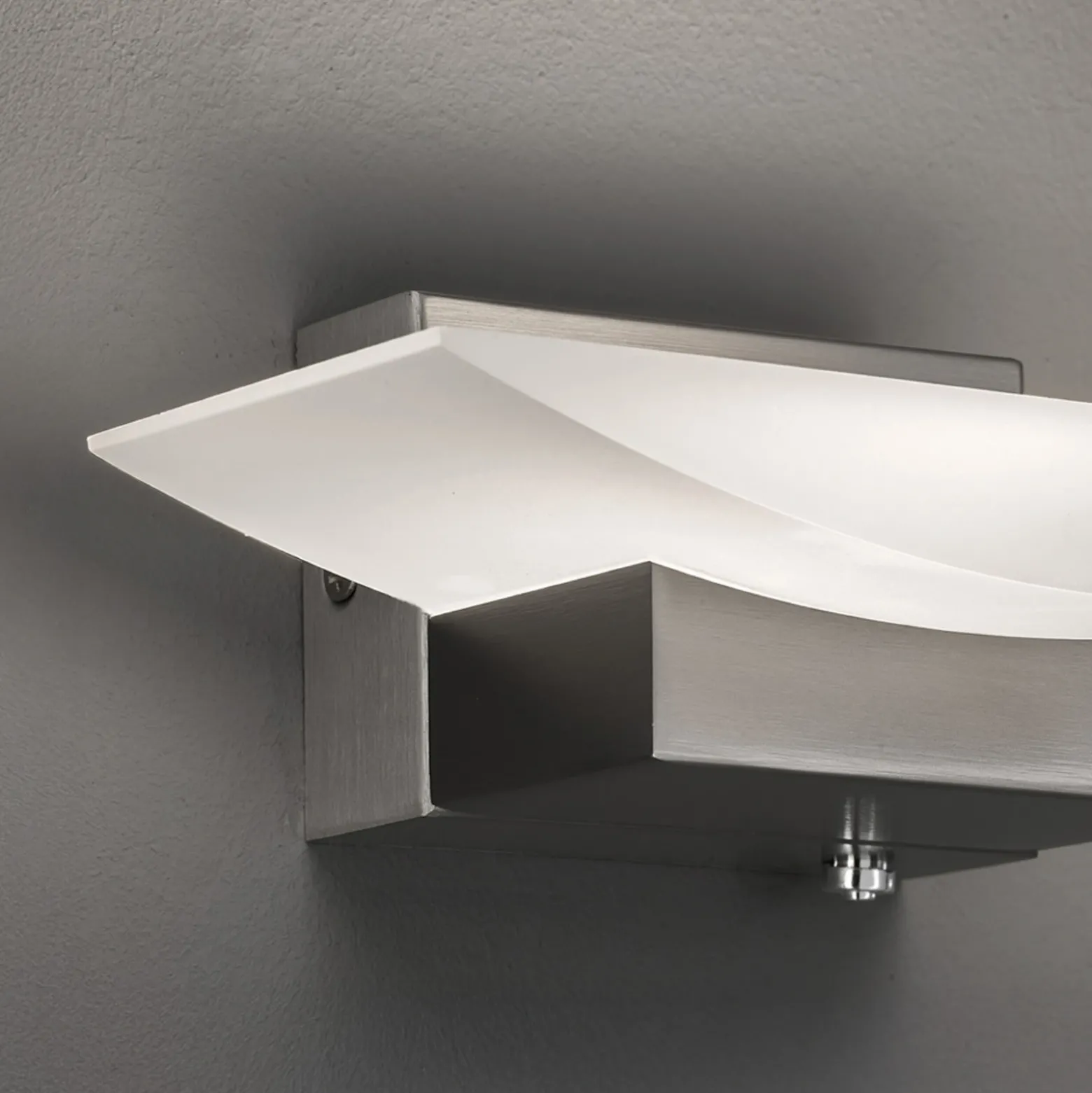 Aplique LED Bowl TW, anchura 30 cm, níquel