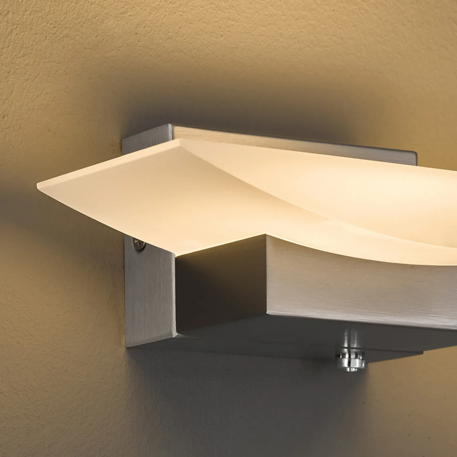 Aplique LED Bowl TW, anchura 30 cm, níquel