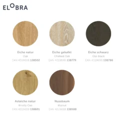 Aplique LED Colombia, roble natural