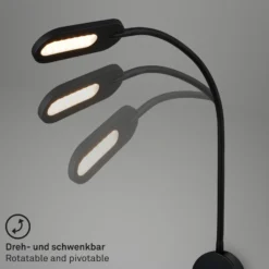 Aplique LED 2177015 con atenuador, negro
