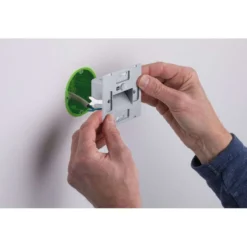 Aplique LED con sensor para empotrar en pared Paulmann Edge Quadro negro 8 cm