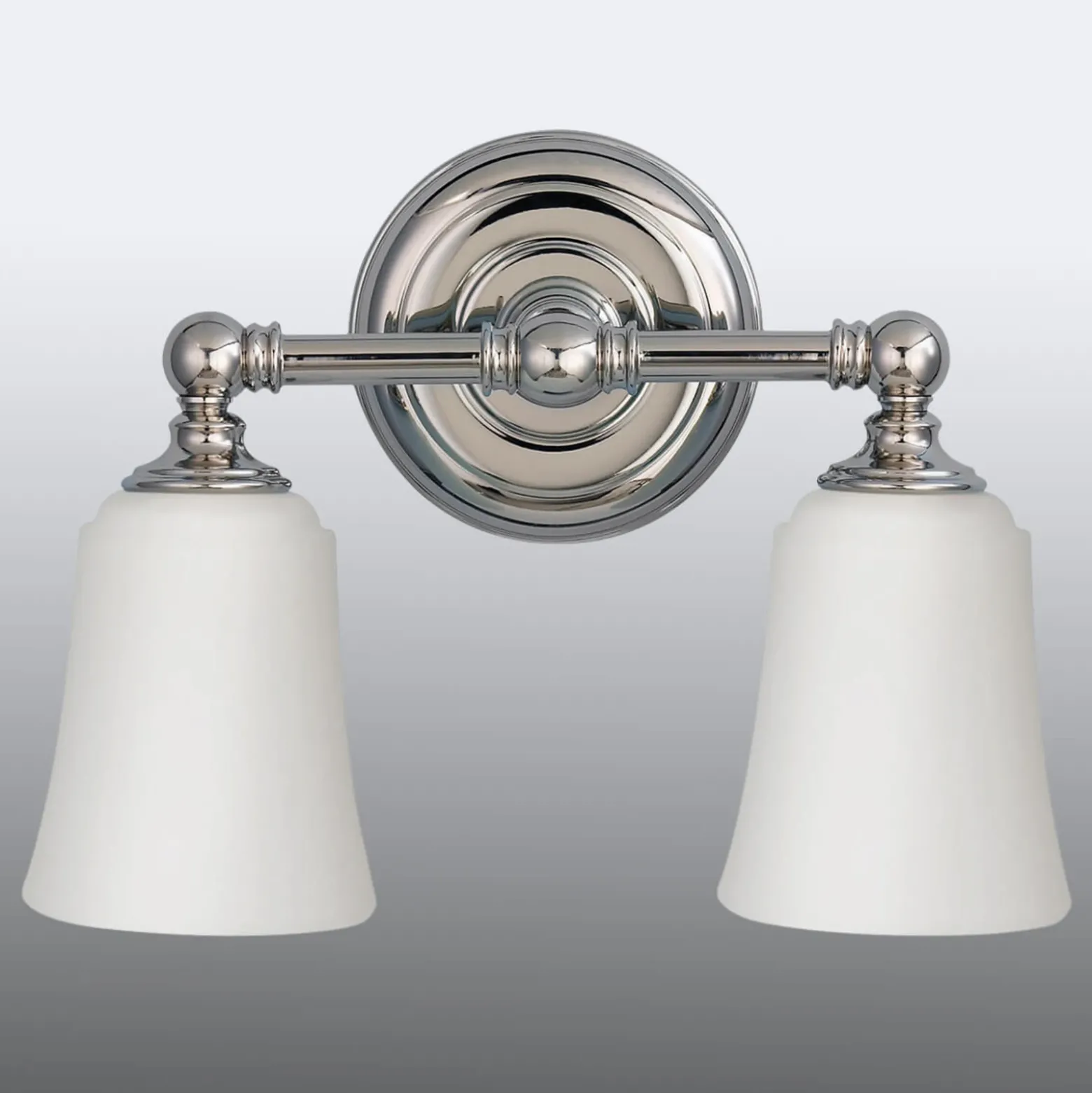 Aplique LED de baño Huguenot Lake, 2 luces