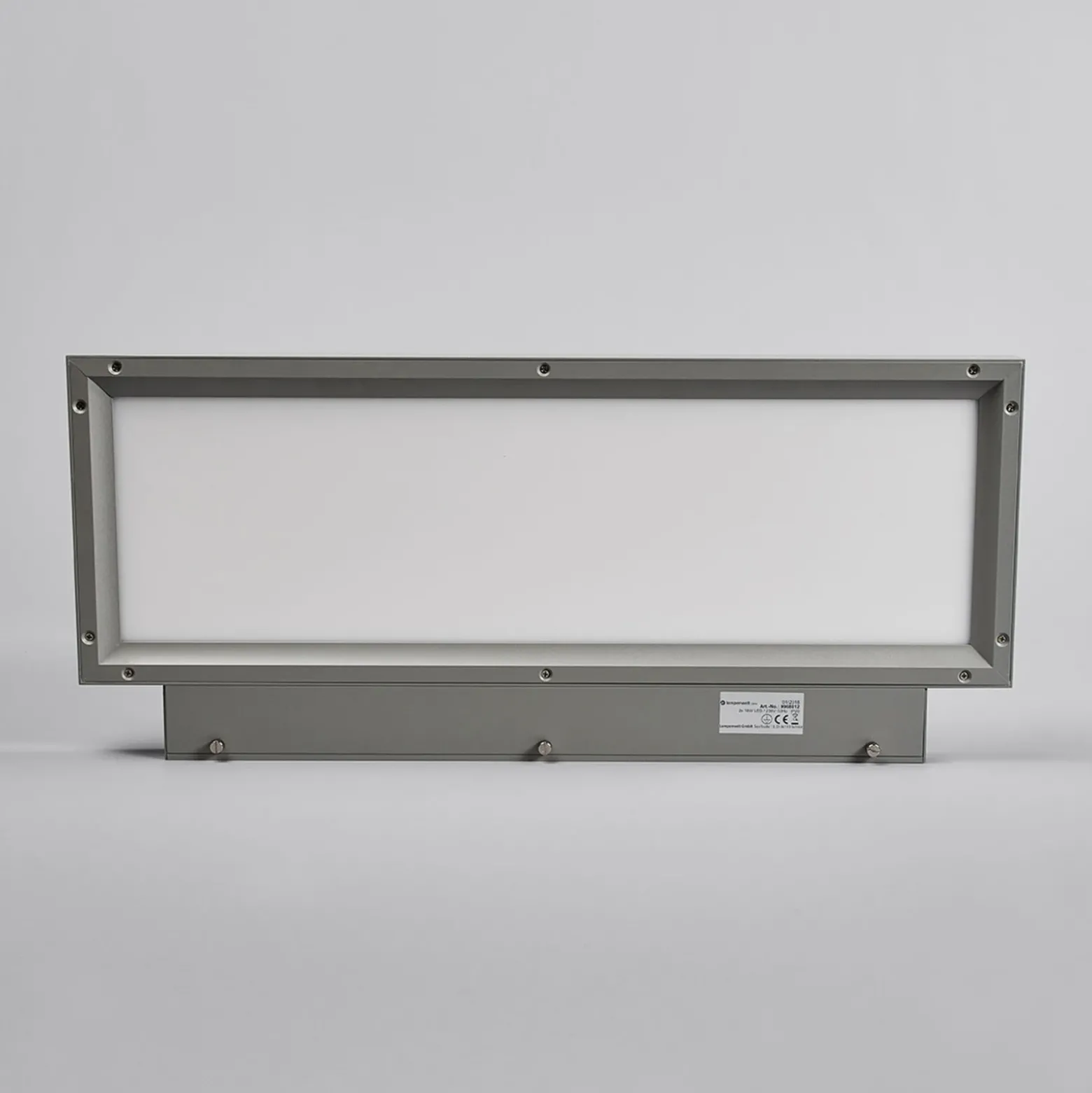 Aplique LED de oficina Rick, gris blanco universal