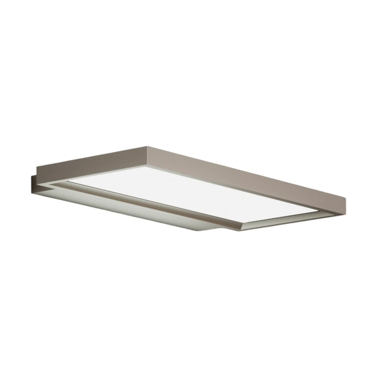 Aplique LED de oficina Rick, gris blanco universal