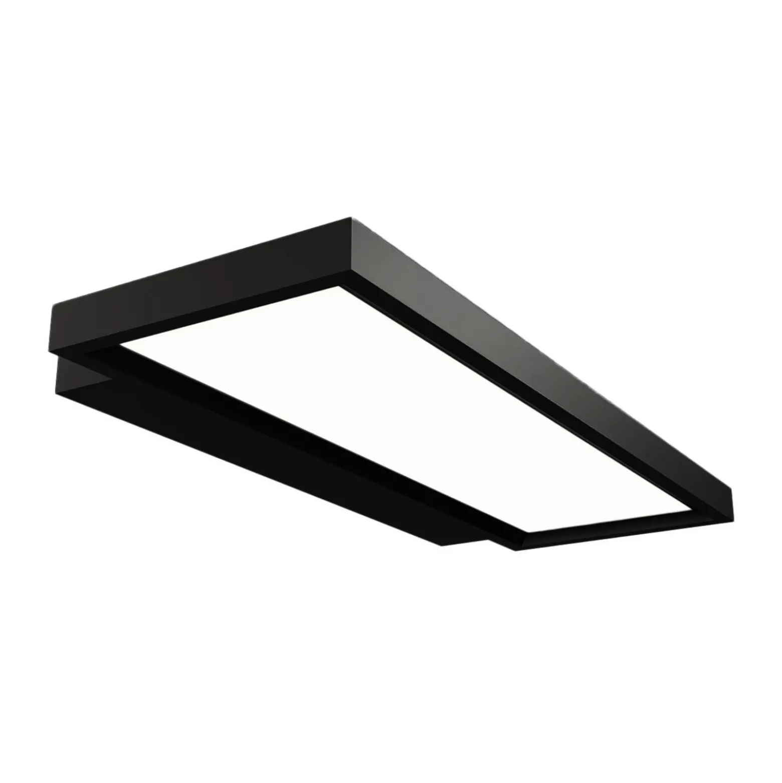 Aplique LED de oficina Rick negro blanco universal