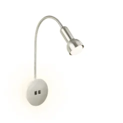 Aplique LED 2178012 Double-Switch, níquel mate