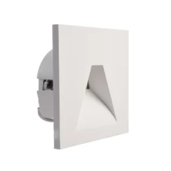 Aplique LED empotrable SET Alwaid, blanco 8 x 8 cm Ángulo 2.700 K