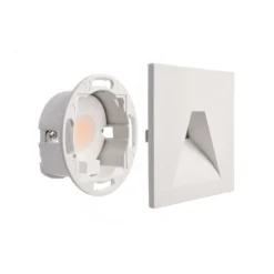 Aplique LED empotrable SET Alwaid, blanco 8 x 8 cm Ángulo 2.700 K