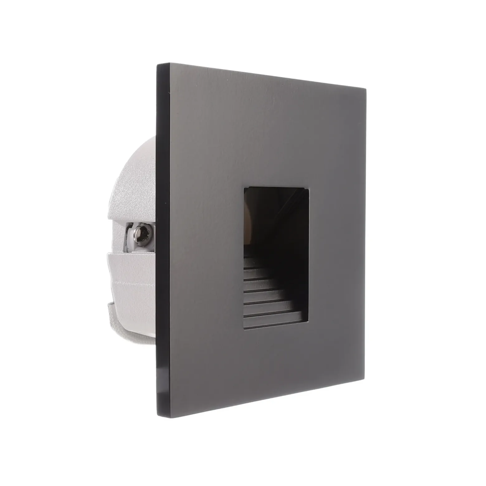 Aplique LED empotrable SET Alwaid negro 8 x 8 cm Nivel 2.700K