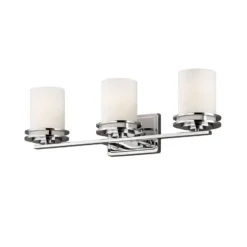 Aplique LED Hendrik IP44 cromo/vidrio, 3 luces