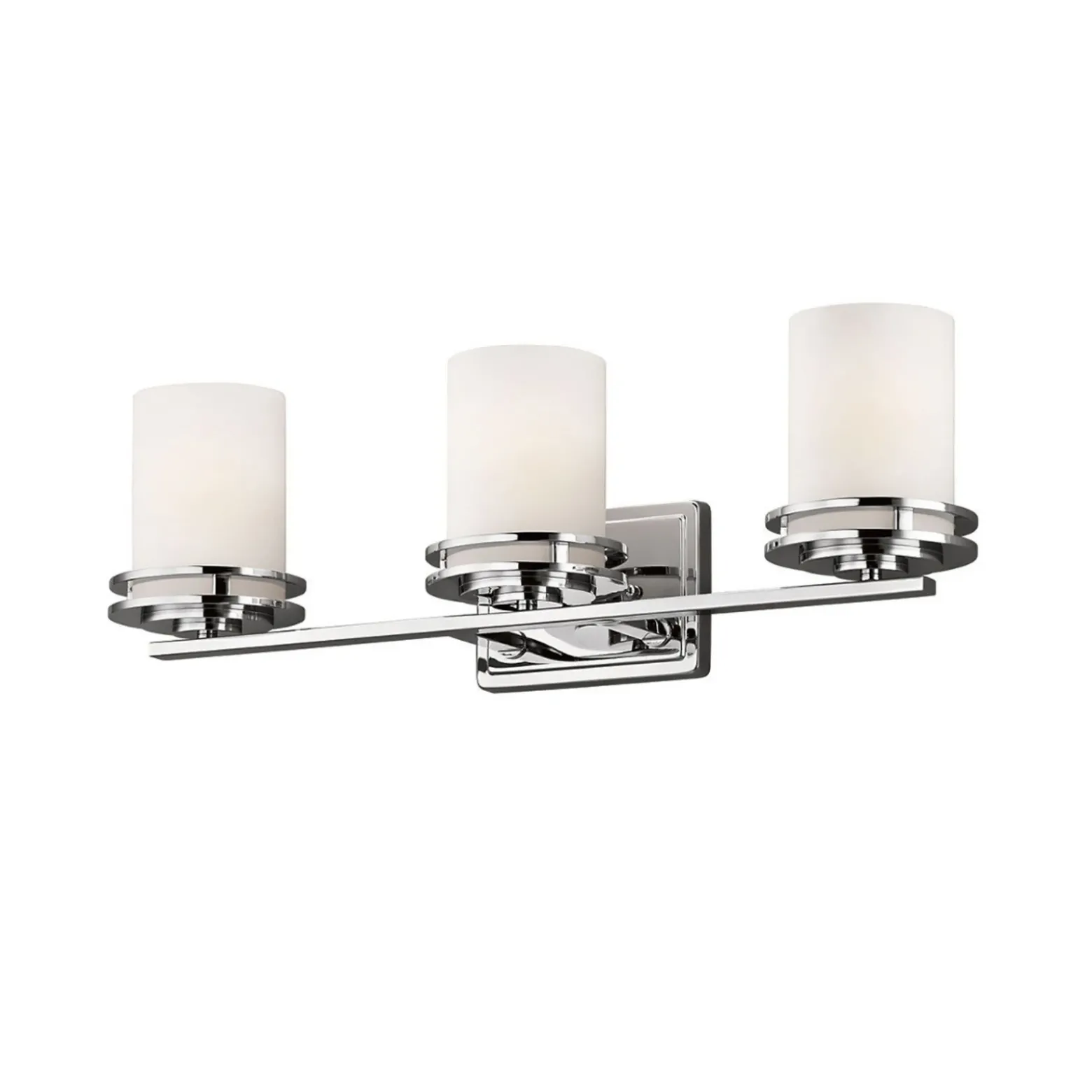 Aplique LED Hendrik IP44 cromo/vidrio, 3 luces