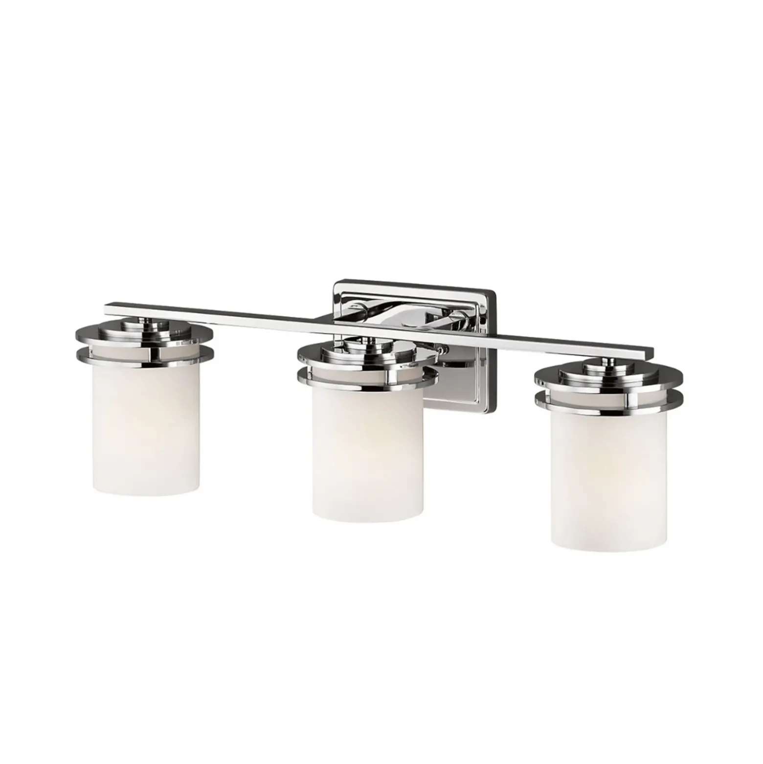 Aplique LED Hendrik IP44 cromo/vidrio, 3 luces