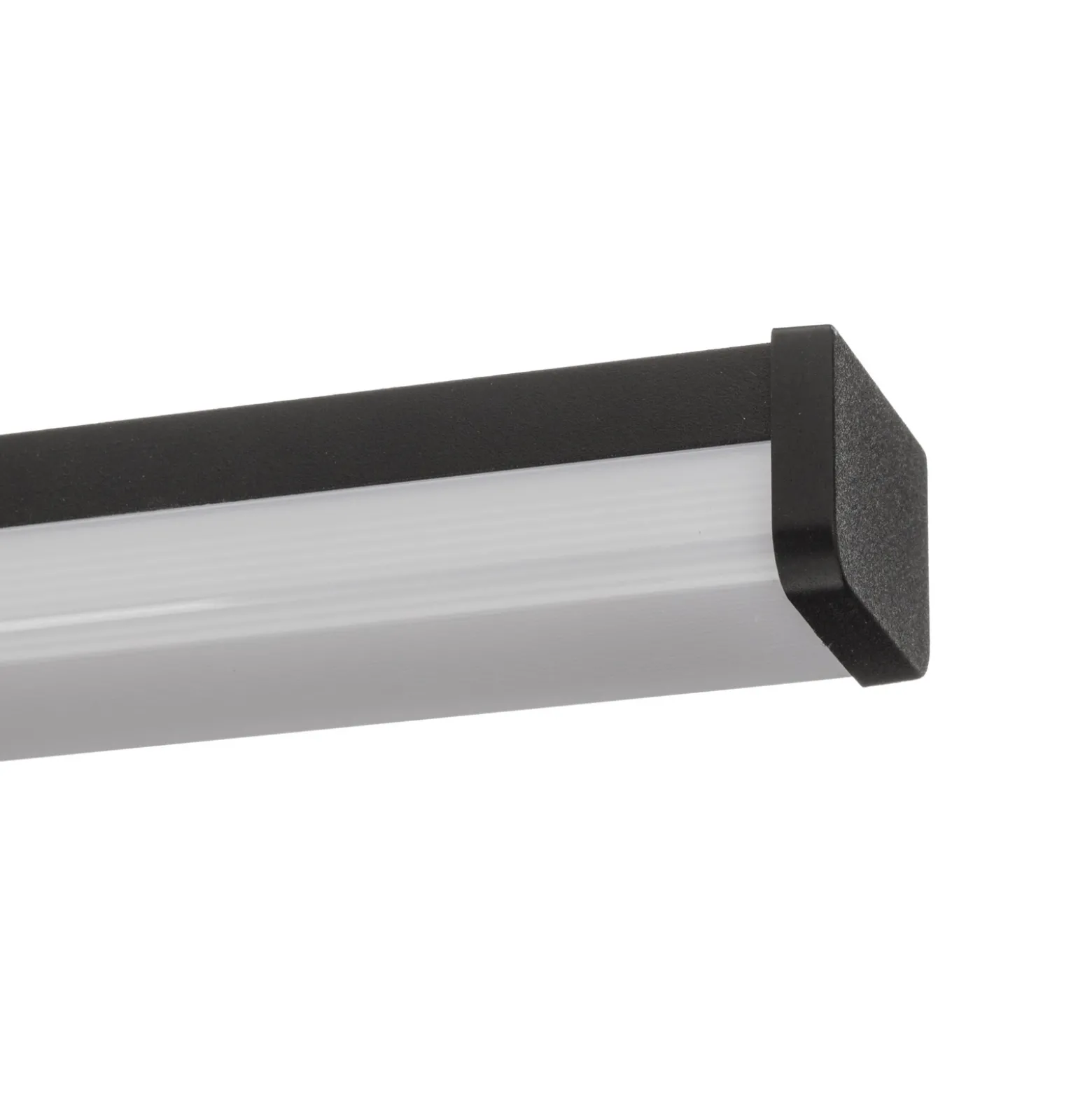 Aplique LED Lino, negro mate/blanco
