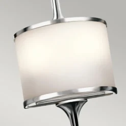 Aplique LED Mona IP44 altura 55,9cm cromo pulido