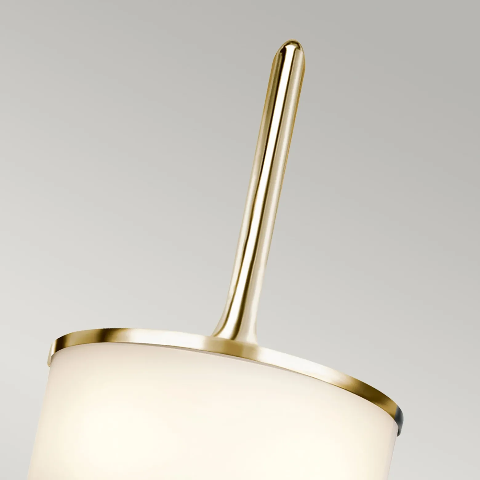 Aplique LED Mona IP44 altura 55,9 cm latón pulido