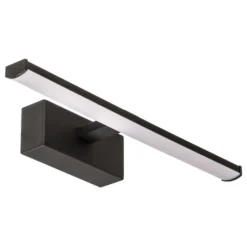 Aplique LED Nala, negro, anchura 30 cm