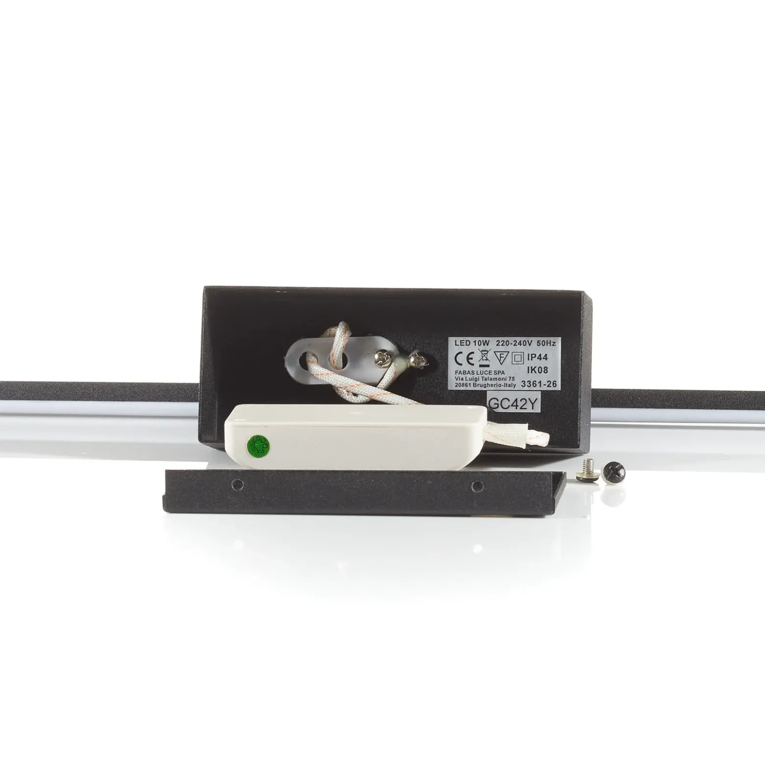 Aplique LED Nala, negro, anchura 50 cm