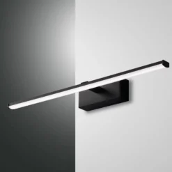 Aplique LED Nala, negro, anchura 50 cm