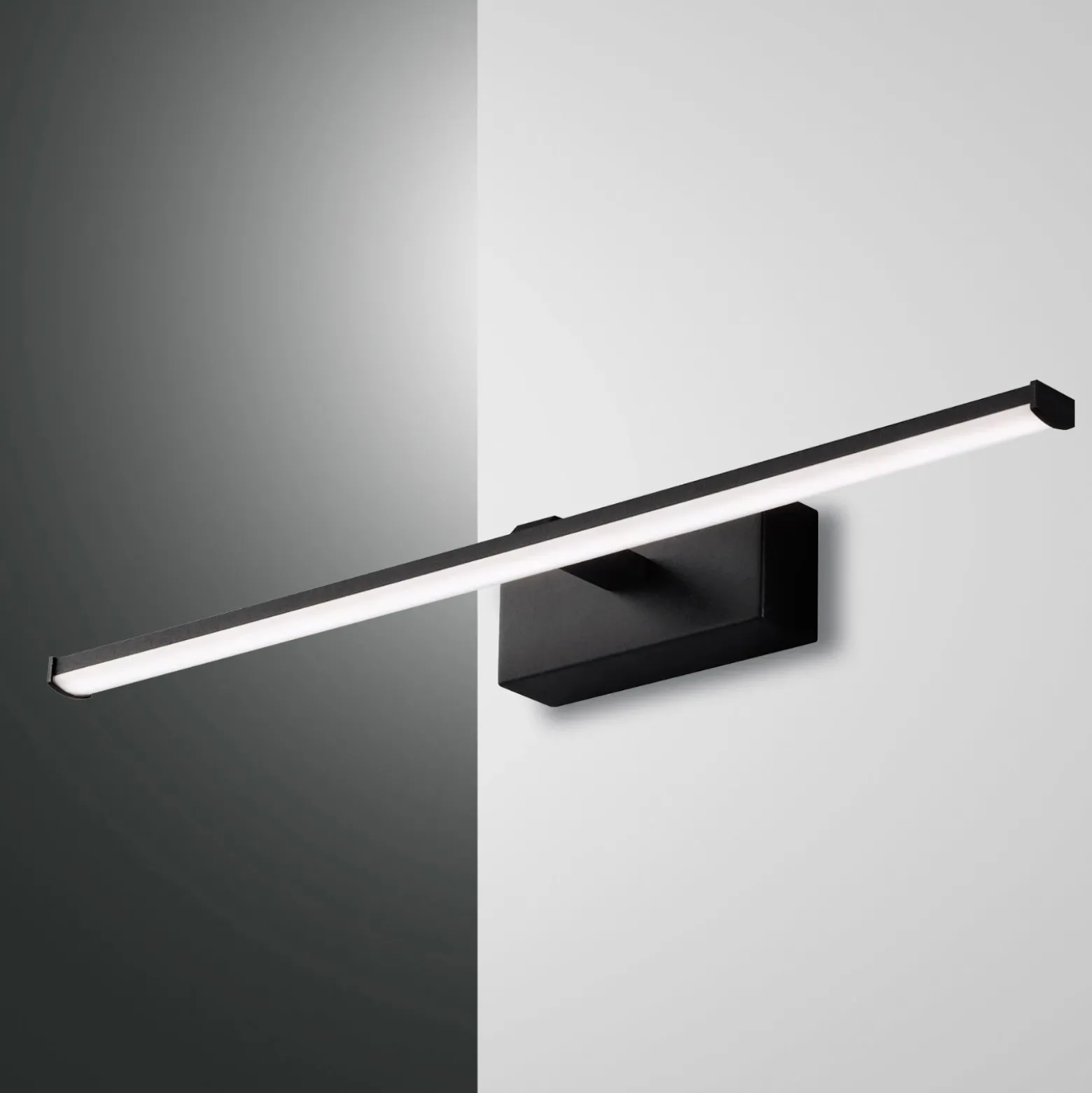 Aplique LED Nala, negro, anchura 50 cm
