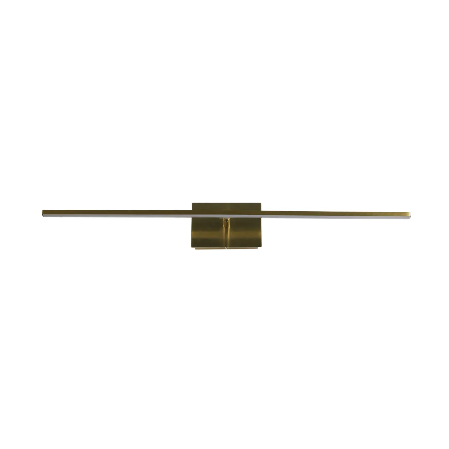 Aplique LED para baño Amalfi, color latón, ancho 61 cm, acero