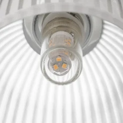 Aplique LED para baño Cora, 1 luz, IP44, cristal
