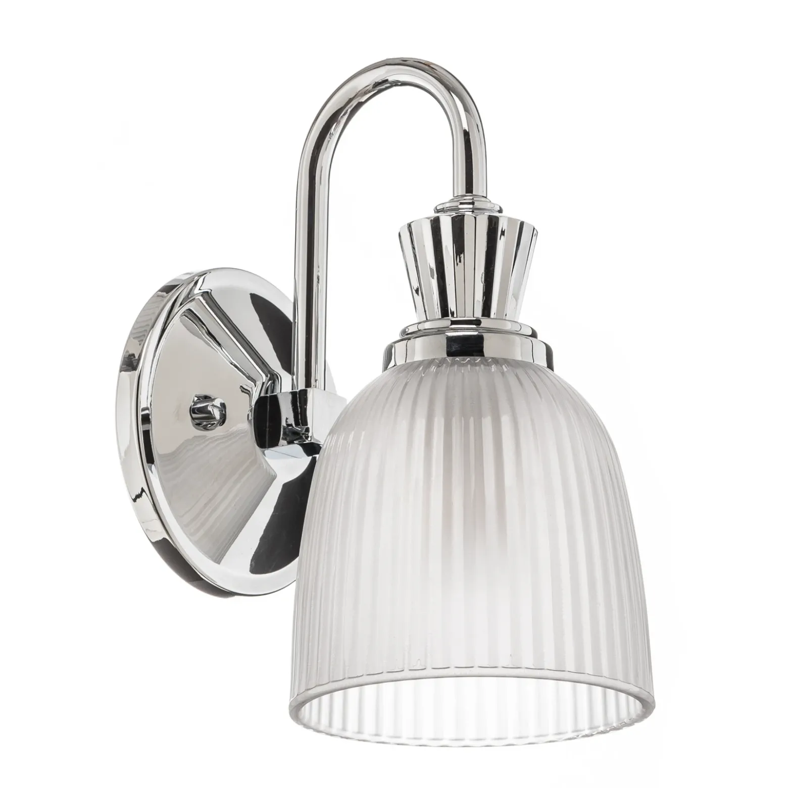 Aplique LED para baño Cora, 1 luz, IP44, cristal