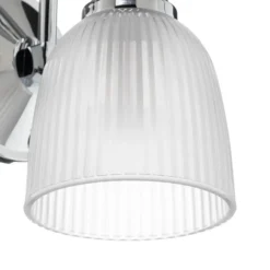 Aplique LED para baño Cora, 1 luz, IP44, cristal