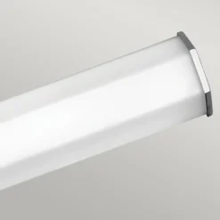 Aplique LED para baño Facet Dual, cromo, 2 luces, ancho 66 cm