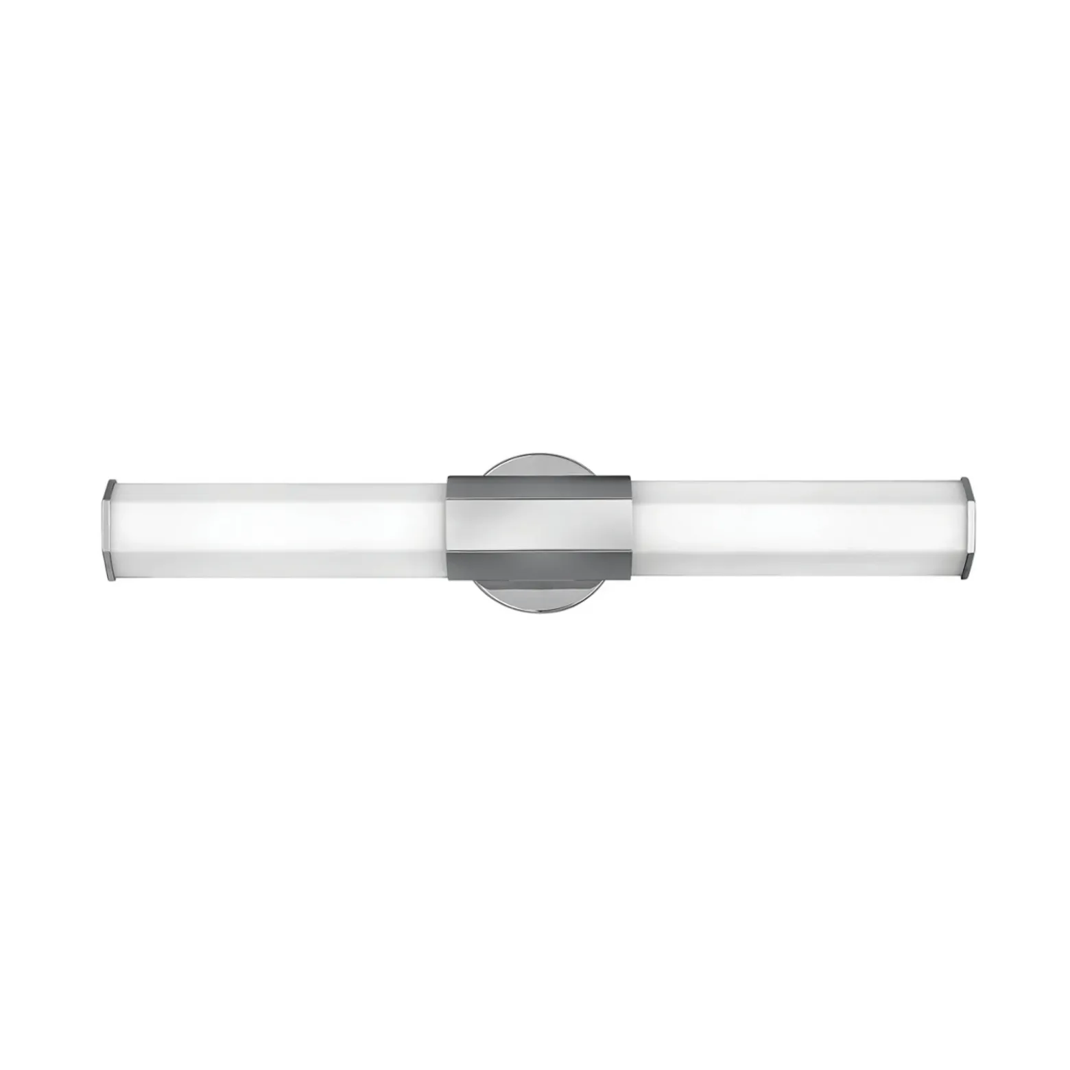 Aplique LED para baño Facet Dual, cromo, 2 luces, ancho 66 cm