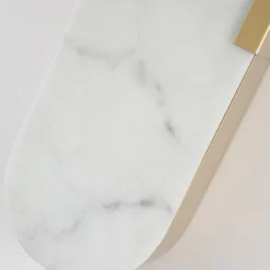 Aplique LED para baño Opaline Altura 50 cm Color dorado Metal/resina
