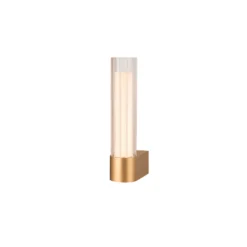Aplique LED para baño SLV Lygant, modelo individual, color latón, aluminio