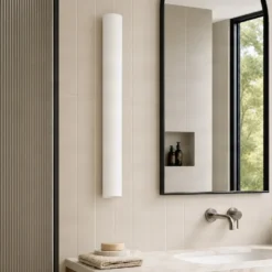 Aplique LED para baño Victoire de Lucande, 70 cm, blanco/cromo, CCT