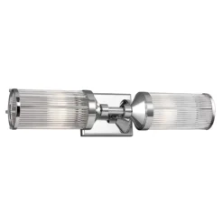 Aplique LED Paulson IP44 2 luces anchura 58,4cm