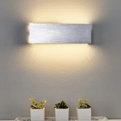 Aplique LED Ranik rectangular de aluminio